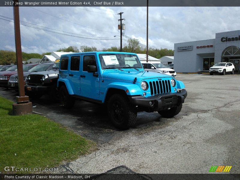 Chief Blue / Black 2017 Jeep Wrangler Unlimited Winter Edition 4x4