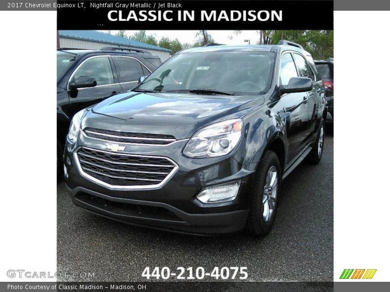 Nightfall Gray Metallic / Jet Black 2017 Chevrolet Equinox LT