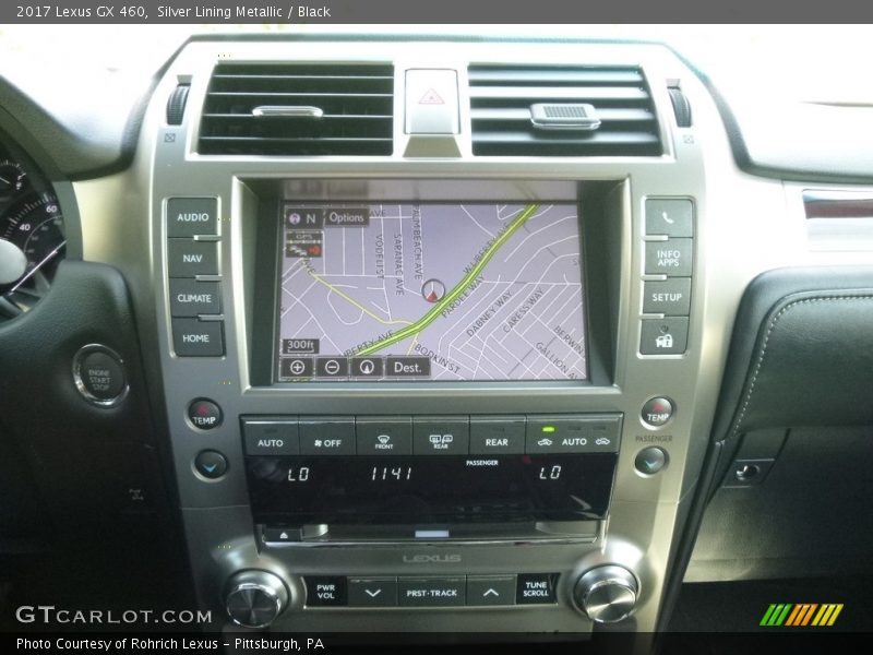 Silver Lining Metallic / Black 2017 Lexus GX 460