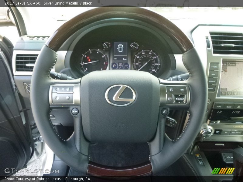 Silver Lining Metallic / Black 2017 Lexus GX 460