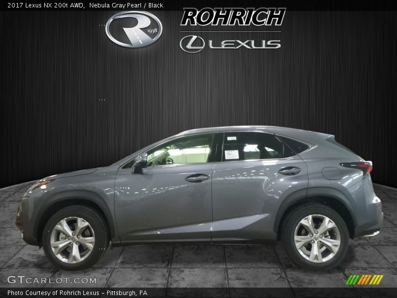 Nebula Gray Pearl / Black 2017 Lexus NX 200t AWD
