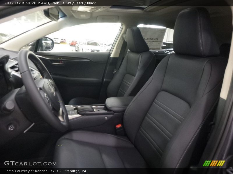 Nebula Gray Pearl / Black 2017 Lexus NX 200t AWD