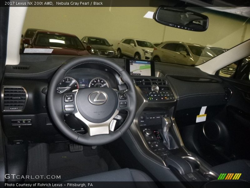 Nebula Gray Pearl / Black 2017 Lexus NX 200t AWD