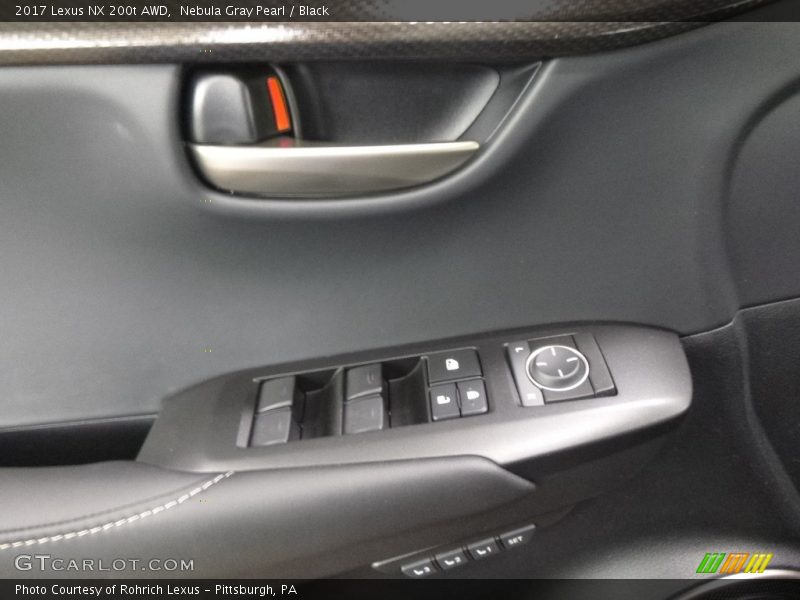 Nebula Gray Pearl / Black 2017 Lexus NX 200t AWD