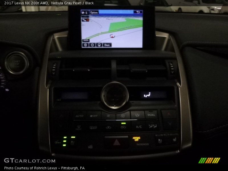 Nebula Gray Pearl / Black 2017 Lexus NX 200t AWD