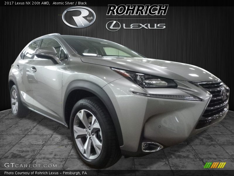 Atomic Silver / Black 2017 Lexus NX 200t AWD