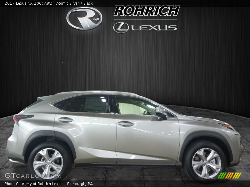 Atomic Silver / Black 2017 Lexus NX 200t AWD