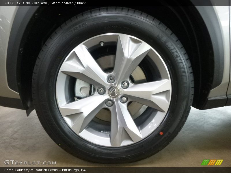 Atomic Silver / Black 2017 Lexus NX 200t AWD