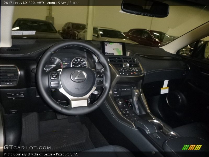 Atomic Silver / Black 2017 Lexus NX 200t AWD