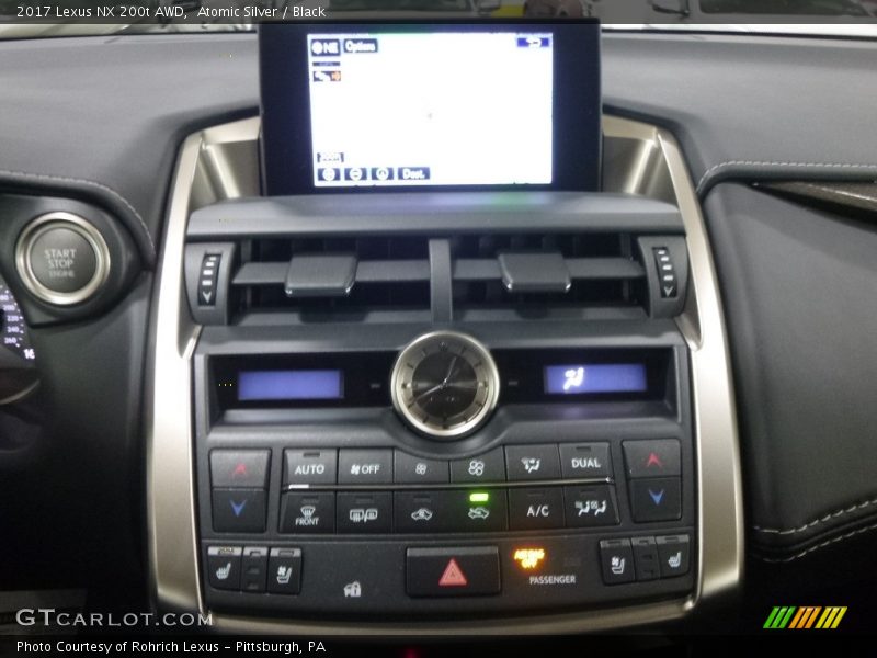 Atomic Silver / Black 2017 Lexus NX 200t AWD