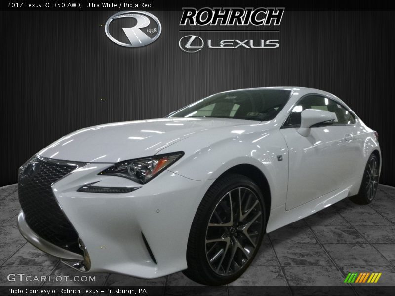 Ultra White / Rioja Red 2017 Lexus RC 350 AWD