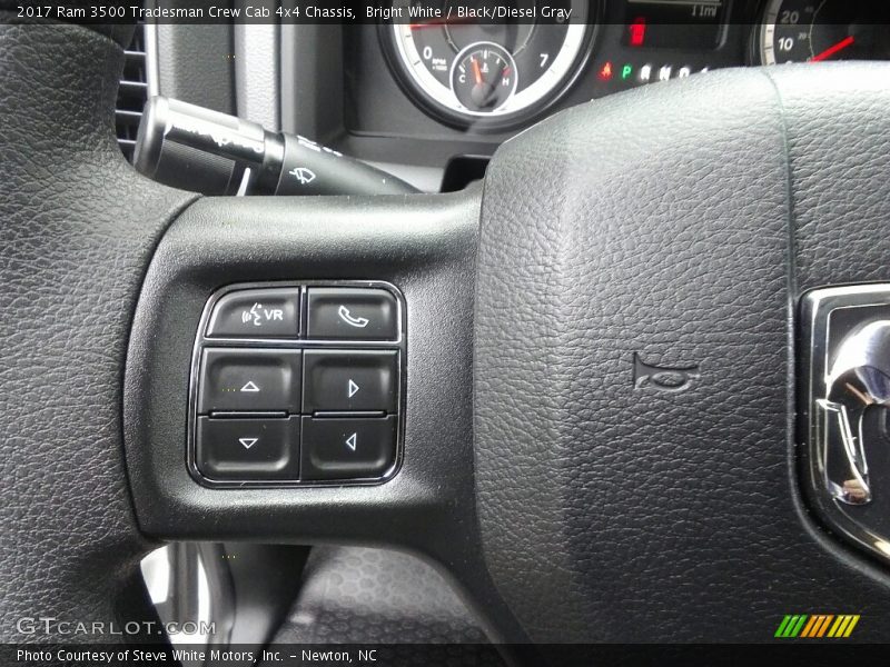 Bright White / Black/Diesel Gray 2017 Ram 3500 Tradesman Crew Cab 4x4 Chassis