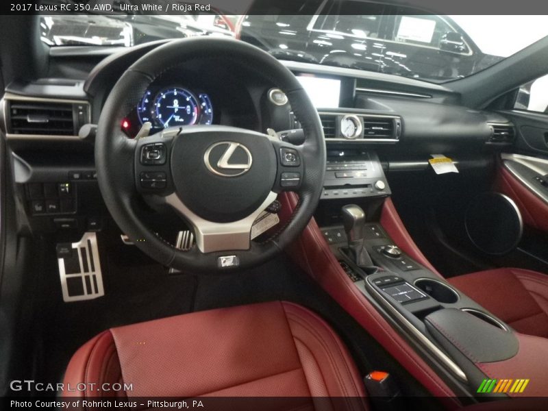 Dashboard of 2017 RC 350 AWD