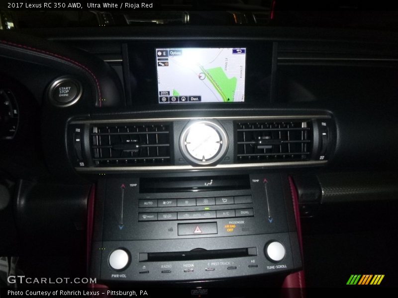 Ultra White / Rioja Red 2017 Lexus RC 350 AWD