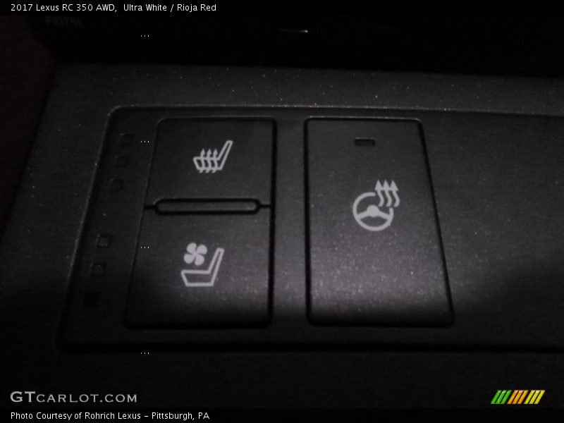 Ultra White / Rioja Red 2017 Lexus RC 350 AWD