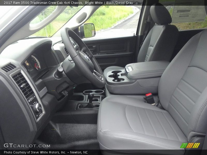Bright White / Black/Diesel Gray 2017 Ram 3500 Tradesman Crew Cab 4x4 Chassis