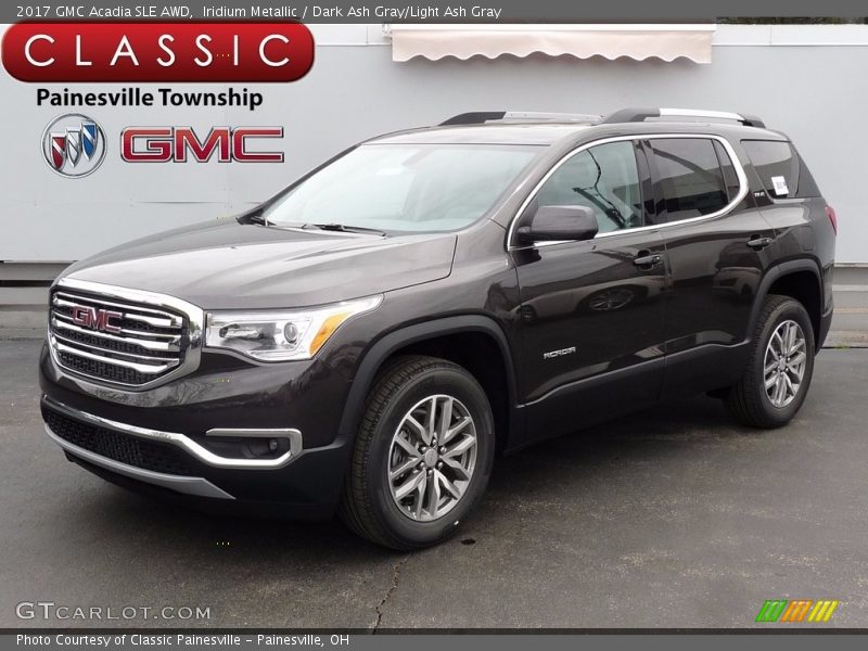 Iridium Metallic / Dark Ash Gray/Light Ash Gray 2017 GMC Acadia SLE AWD