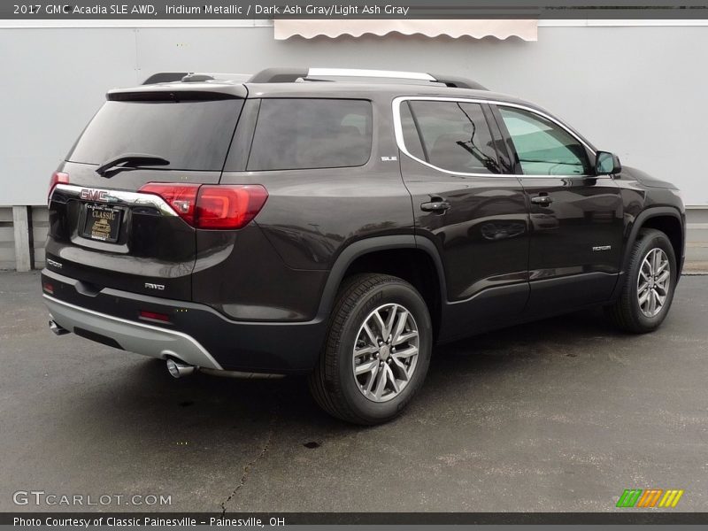 Iridium Metallic / Dark Ash Gray/Light Ash Gray 2017 GMC Acadia SLE AWD