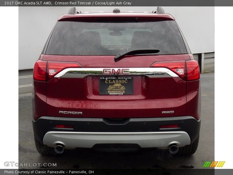 Crimson Red Tintcoat / Cocoa/Light Ash Gray 2017 GMC Acadia SLT AWD