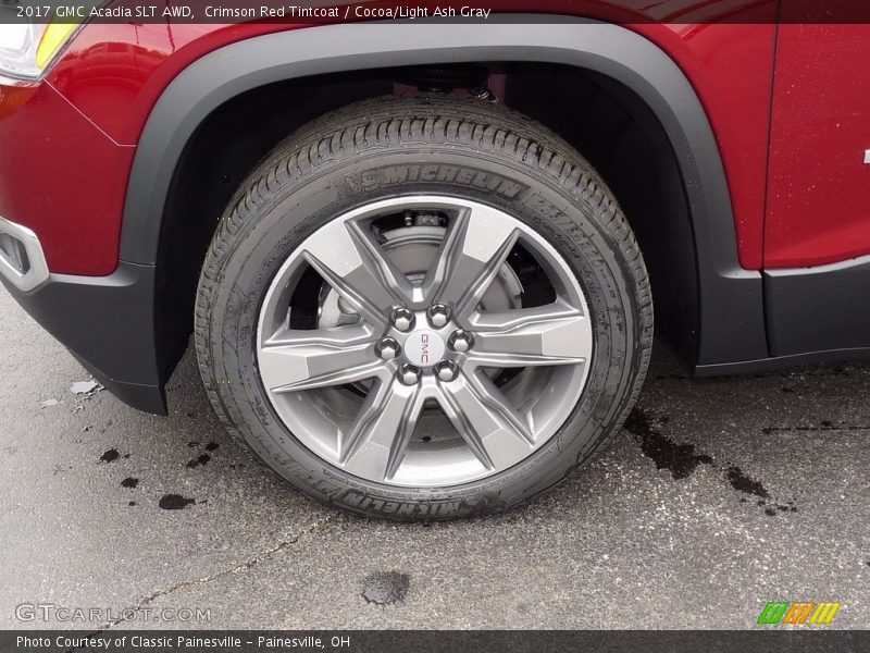 Crimson Red Tintcoat / Cocoa/Light Ash Gray 2017 GMC Acadia SLT AWD