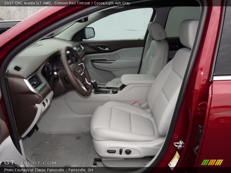 Crimson Red Tintcoat / Cocoa/Light Ash Gray 2017 GMC Acadia SLT AWD
