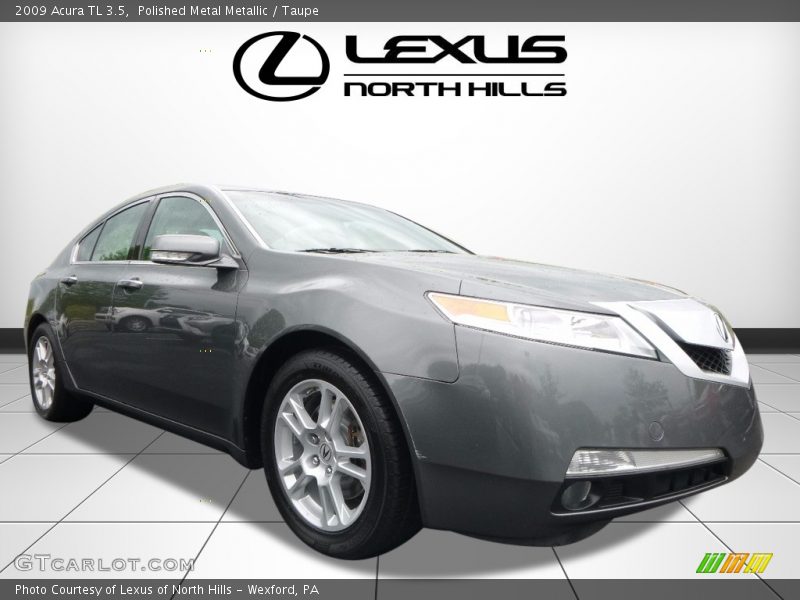 Polished Metal Metallic / Taupe 2009 Acura TL 3.5