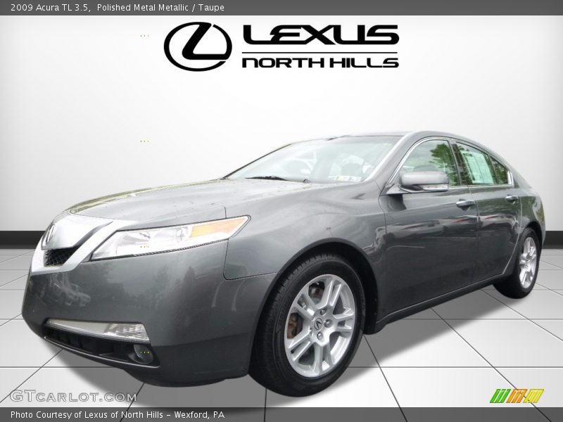 Polished Metal Metallic / Taupe 2009 Acura TL 3.5