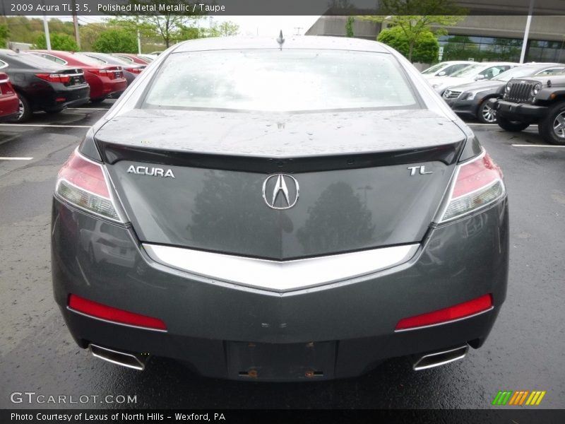 Polished Metal Metallic / Taupe 2009 Acura TL 3.5