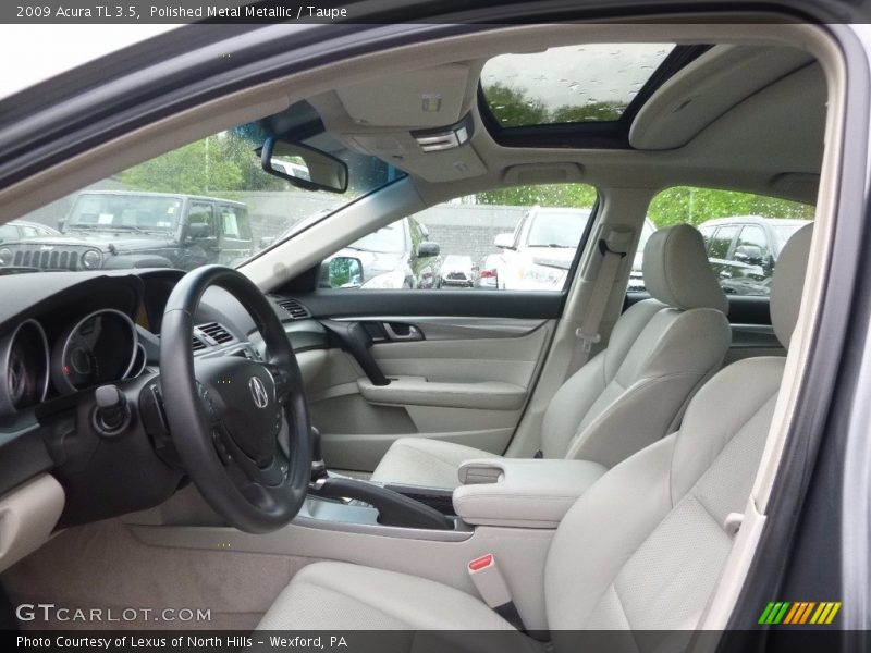 Polished Metal Metallic / Taupe 2009 Acura TL 3.5