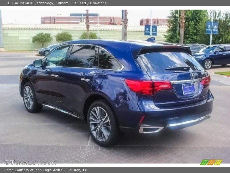 Fathom Blue Pearl / Graystone 2017 Acura MDX Technology