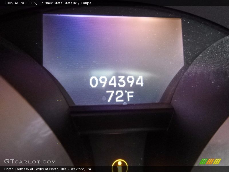 Polished Metal Metallic / Taupe 2009 Acura TL 3.5