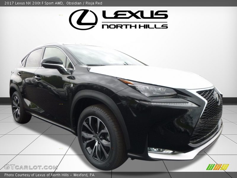 Obsidian / Rioja Red 2017 Lexus NX 200t F Sport AWD
