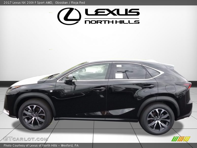 Obsidian / Rioja Red 2017 Lexus NX 200t F Sport AWD