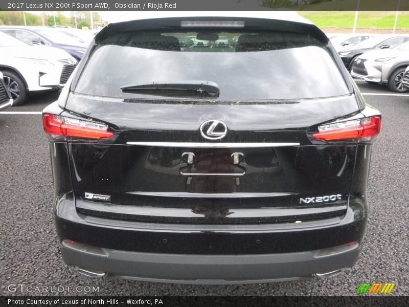 Obsidian / Rioja Red 2017 Lexus NX 200t F Sport AWD