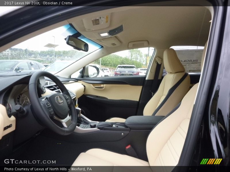 Front Seat of 2017 NX 200t