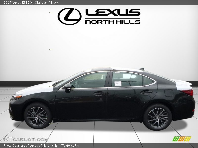 Obsidian / Black 2017 Lexus ES 350