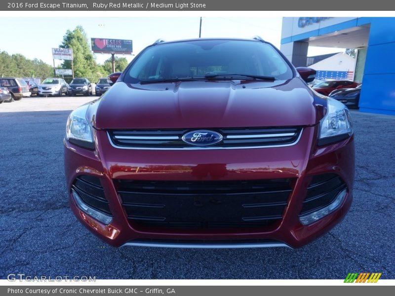 Ruby Red Metallic / Medium Light Stone 2016 Ford Escape Titanium