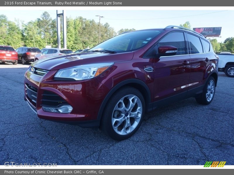 Ruby Red Metallic / Medium Light Stone 2016 Ford Escape Titanium