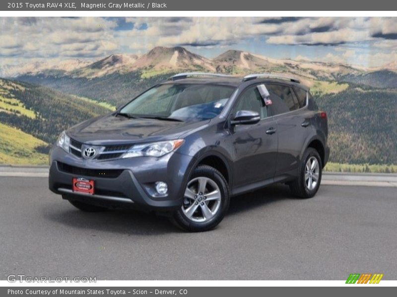 Magnetic Gray Metallic / Black 2015 Toyota RAV4 XLE