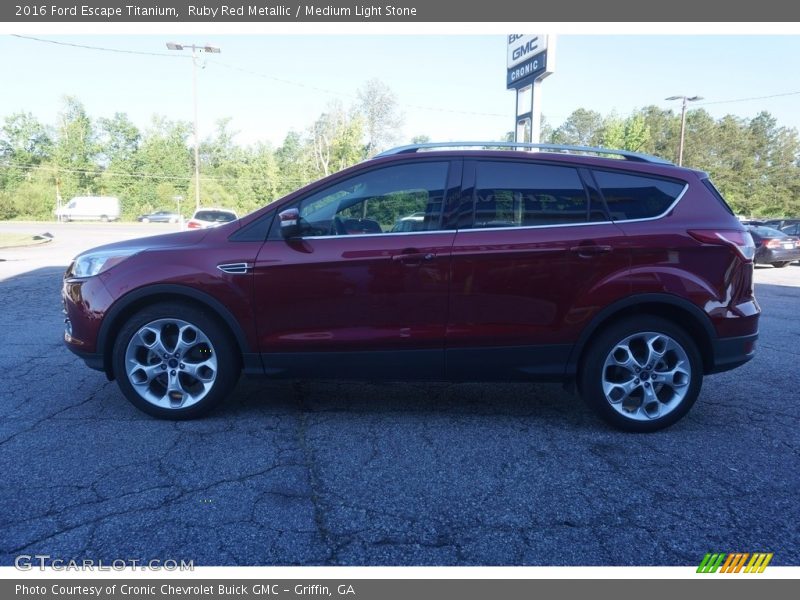 Ruby Red Metallic / Medium Light Stone 2016 Ford Escape Titanium