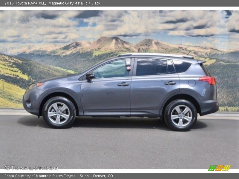 Magnetic Gray Metallic / Black 2015 Toyota RAV4 XLE