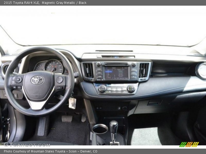 Magnetic Gray Metallic / Black 2015 Toyota RAV4 XLE