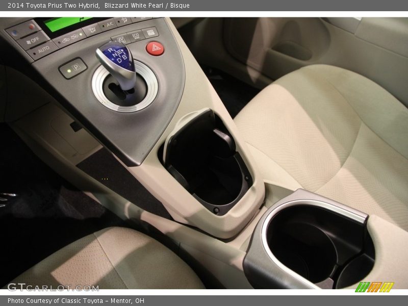 Blizzard White Pearl / Bisque 2014 Toyota Prius Two Hybrid