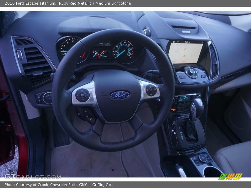 Ruby Red Metallic / Medium Light Stone 2016 Ford Escape Titanium