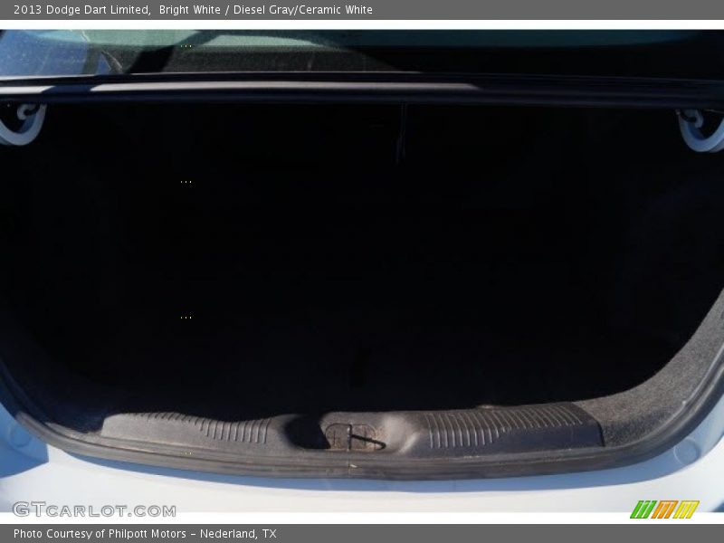 Bright White / Diesel Gray/Ceramic White 2013 Dodge Dart Limited