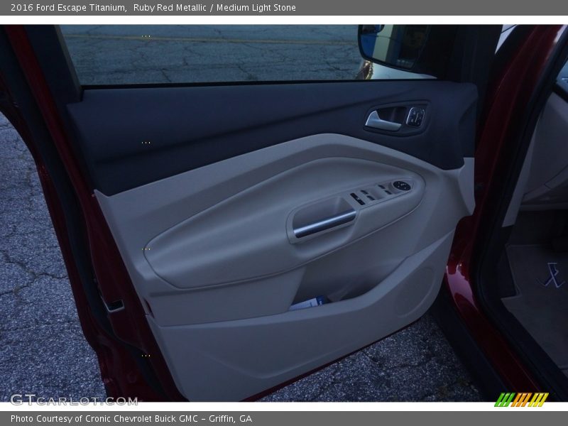 Ruby Red Metallic / Medium Light Stone 2016 Ford Escape Titanium
