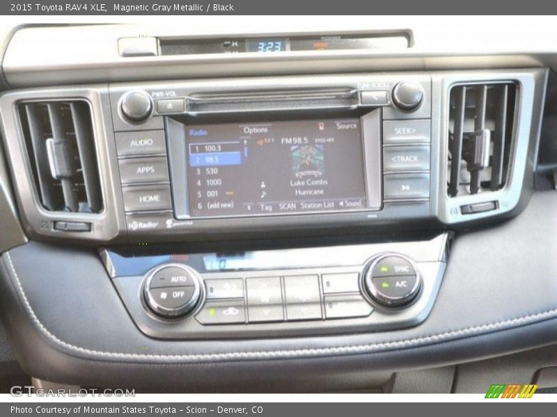 Magnetic Gray Metallic / Black 2015 Toyota RAV4 XLE