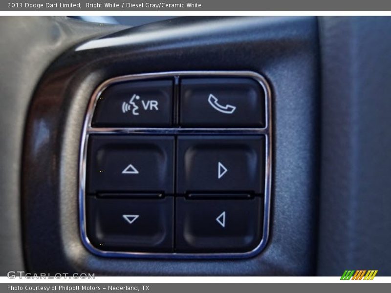 Bright White / Diesel Gray/Ceramic White 2013 Dodge Dart Limited