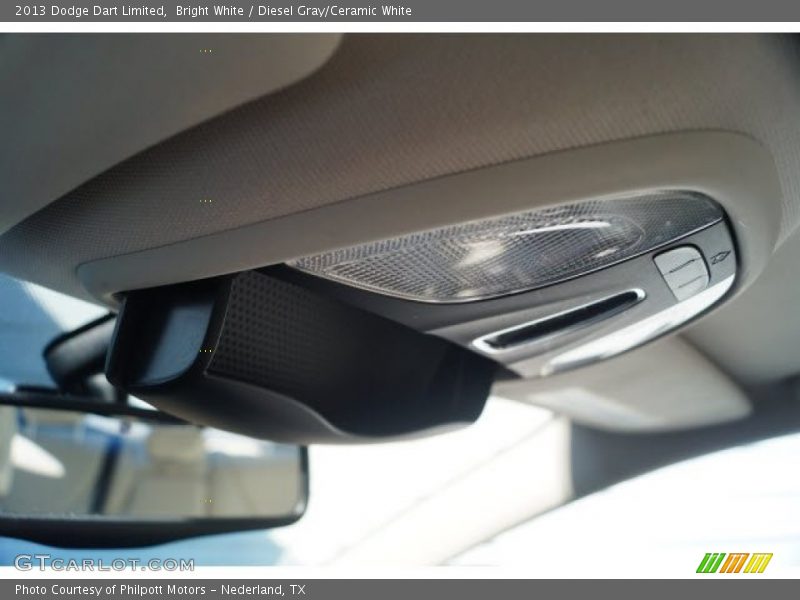 Bright White / Diesel Gray/Ceramic White 2013 Dodge Dart Limited