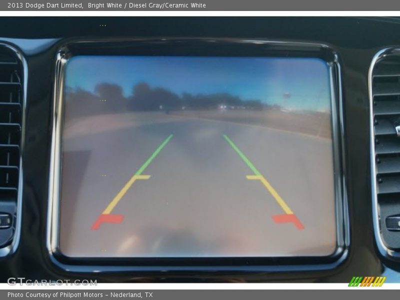 Bright White / Diesel Gray/Ceramic White 2013 Dodge Dart Limited